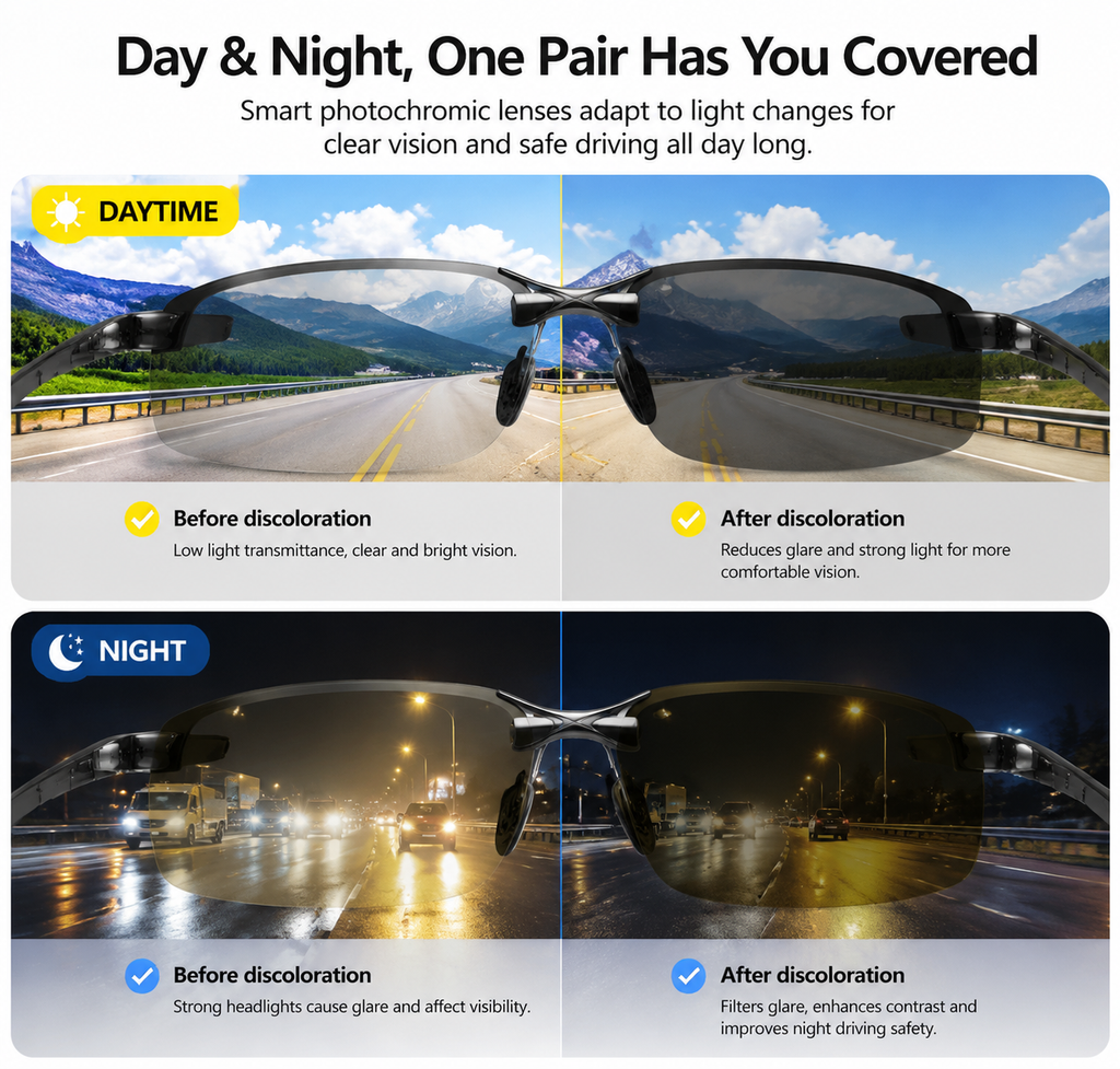 🚨 Limited Time Offer: 50% OFF Ends Today——Polarized Anti-Glare Driving Glasses