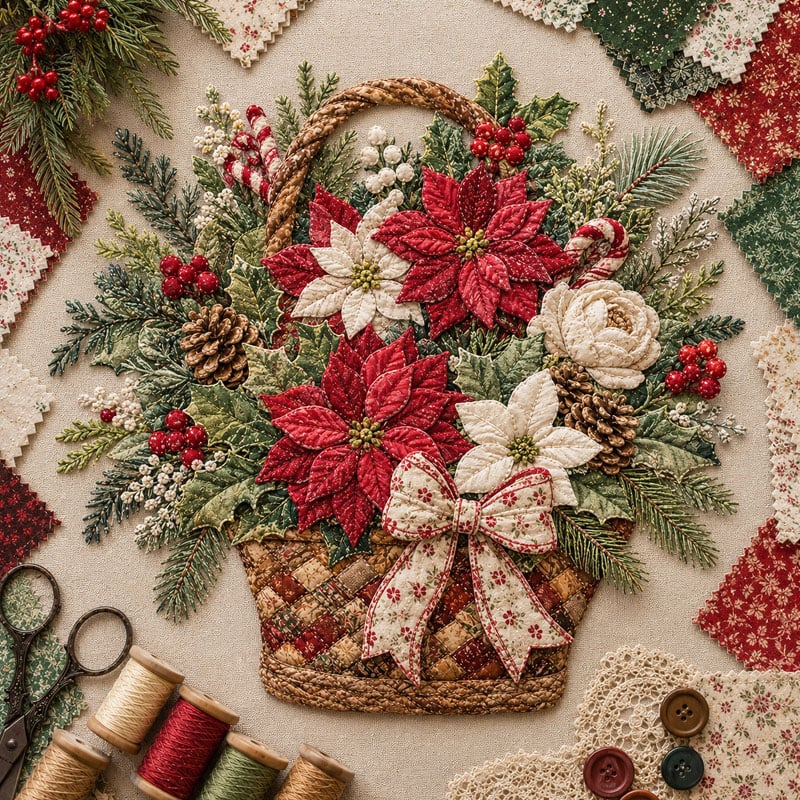 Last Day — Limted Time 70% OFF！——🌸Floral Basket Patchwork DIY Kit