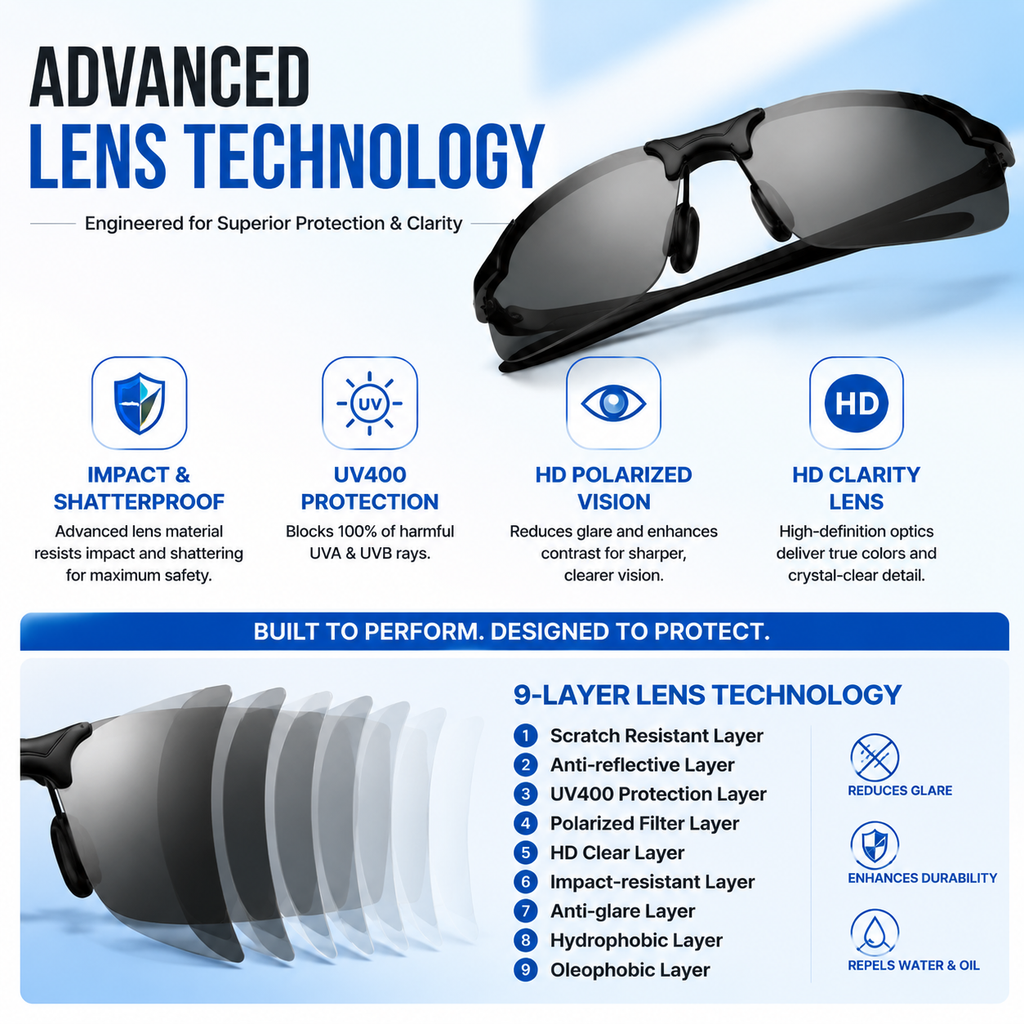 🚨 Limited Time Offer: 50% OFF Ends Today——Polarized Anti-Glare Driving Glasses