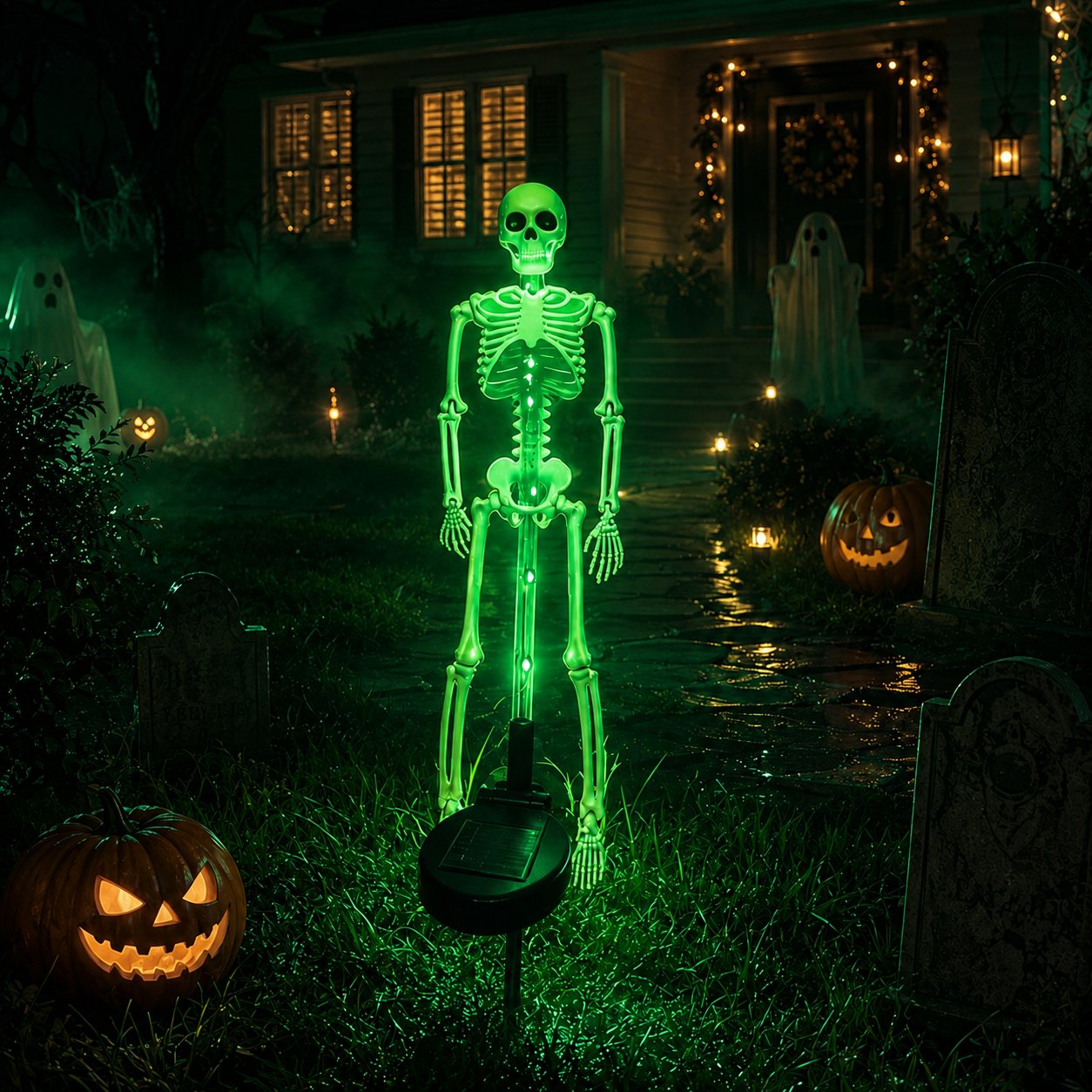 💥 Last Day 48% OFF——💀 Solar Skeleton Yard Stake