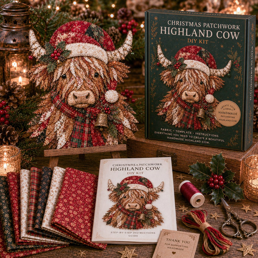🎁LAST DAY — LIMITED TIME 70% OFF！🎅Kit decorazioni fai da te in tessuto patchwork natalizio
