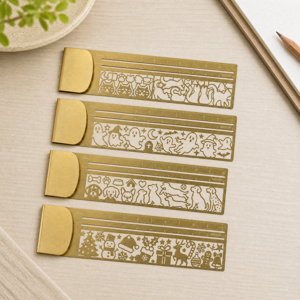 🐱✨ Cat Lover’s 3-in-1 Metal Bookmark Ruler | Bookmark, Ruler & Coloring