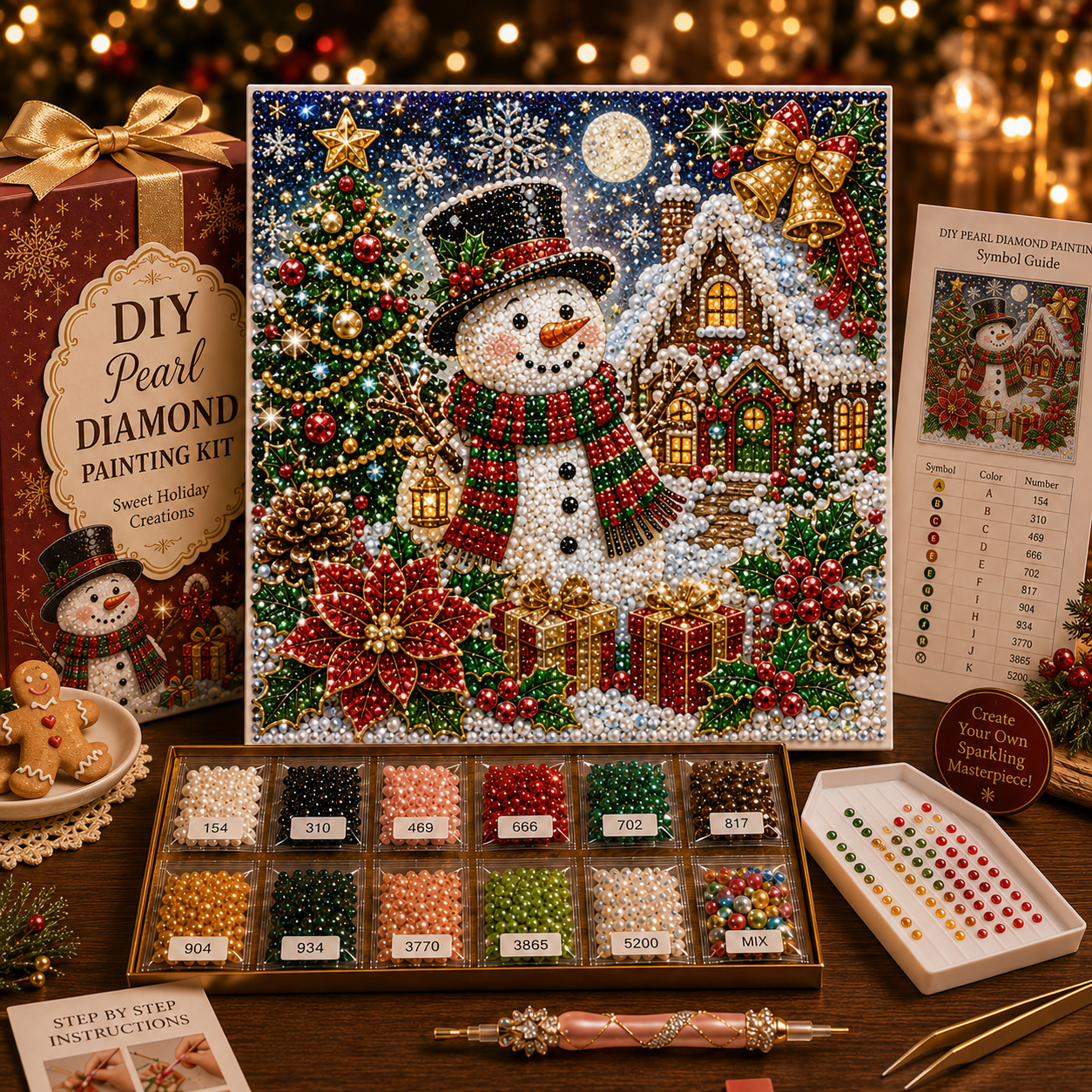 🎁 Early Christmas Special — Save 70% OFF Today! ✨ 2026 Christmas DIY Pearl Diamond Painting Kit