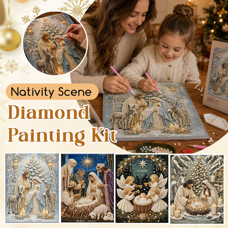 🎄 LAST DAY 70% OFF –🌟 Nativity Scene Diamond Painting Kit