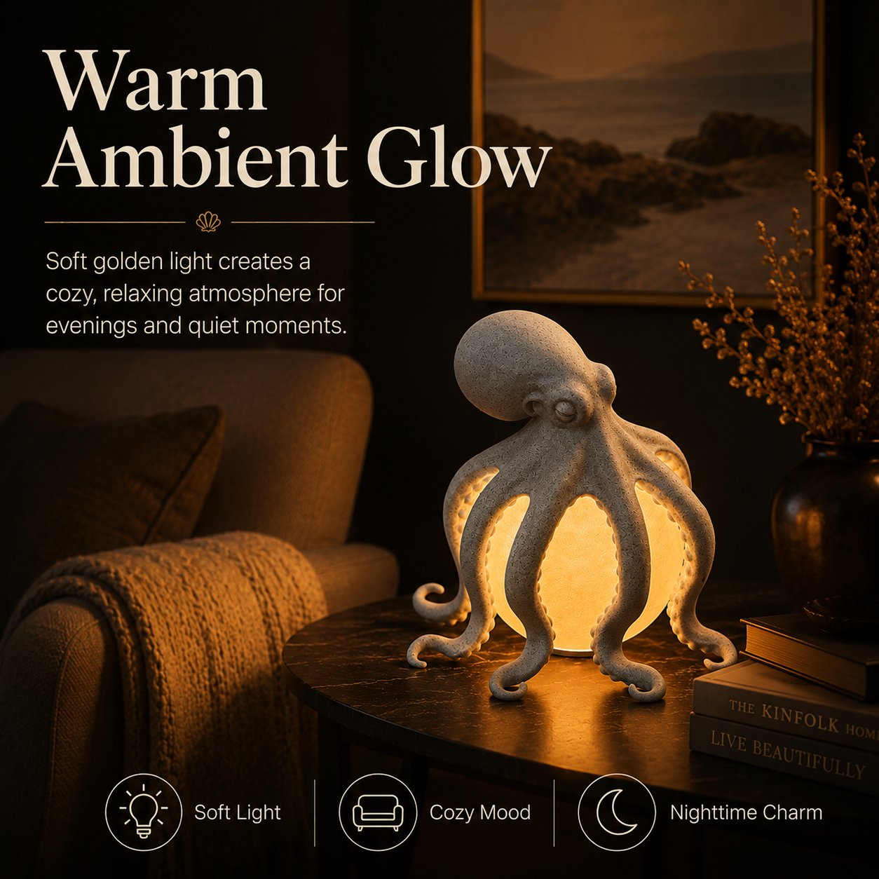 🔥Last Day 70% OFF🔥——Sculptural Ocean-Inspired Accent Light