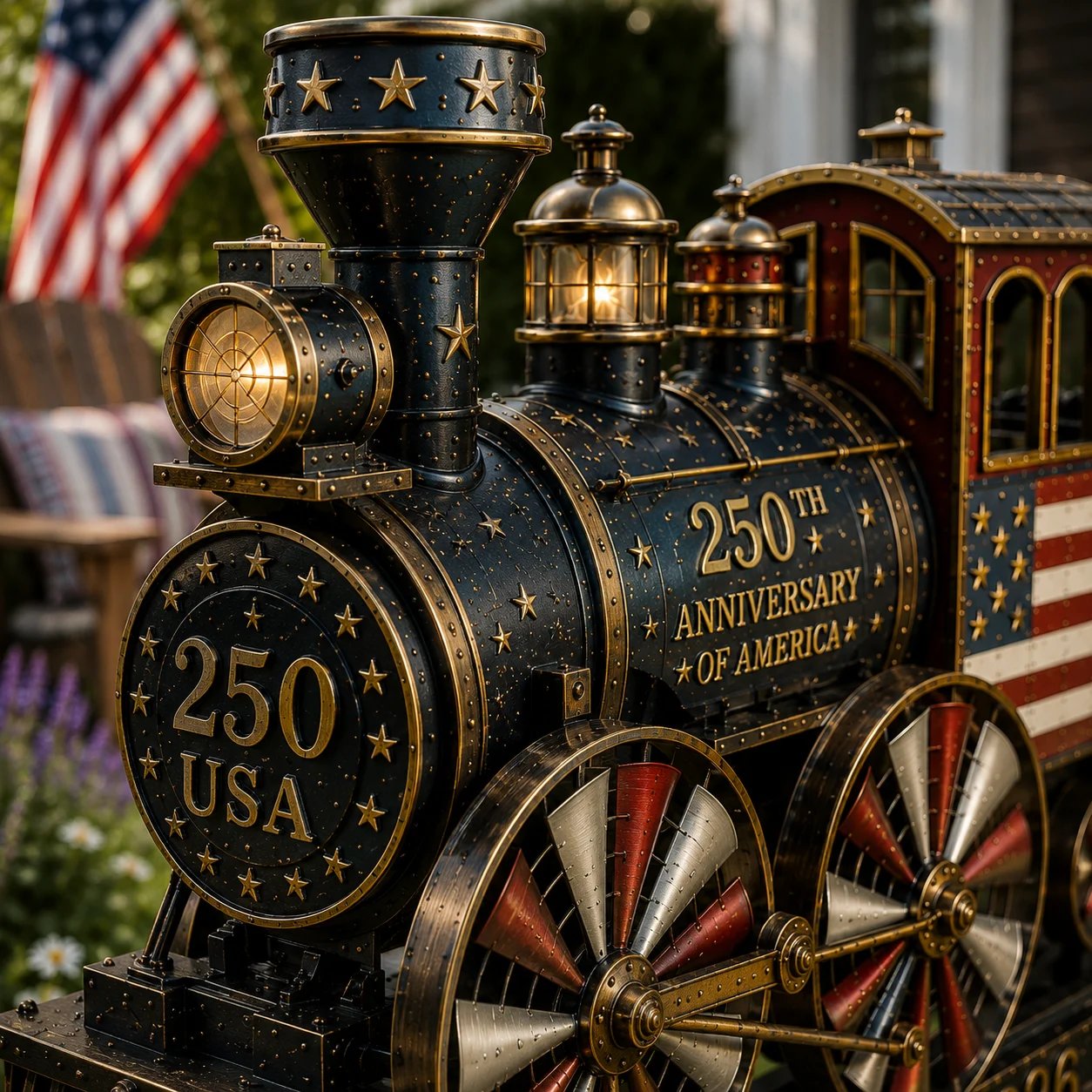 🔥 TODAY ONLY – 50% OFF LIMITED! 🇺🇸 250th Anniversary Liberty Express Train Wind Spinner