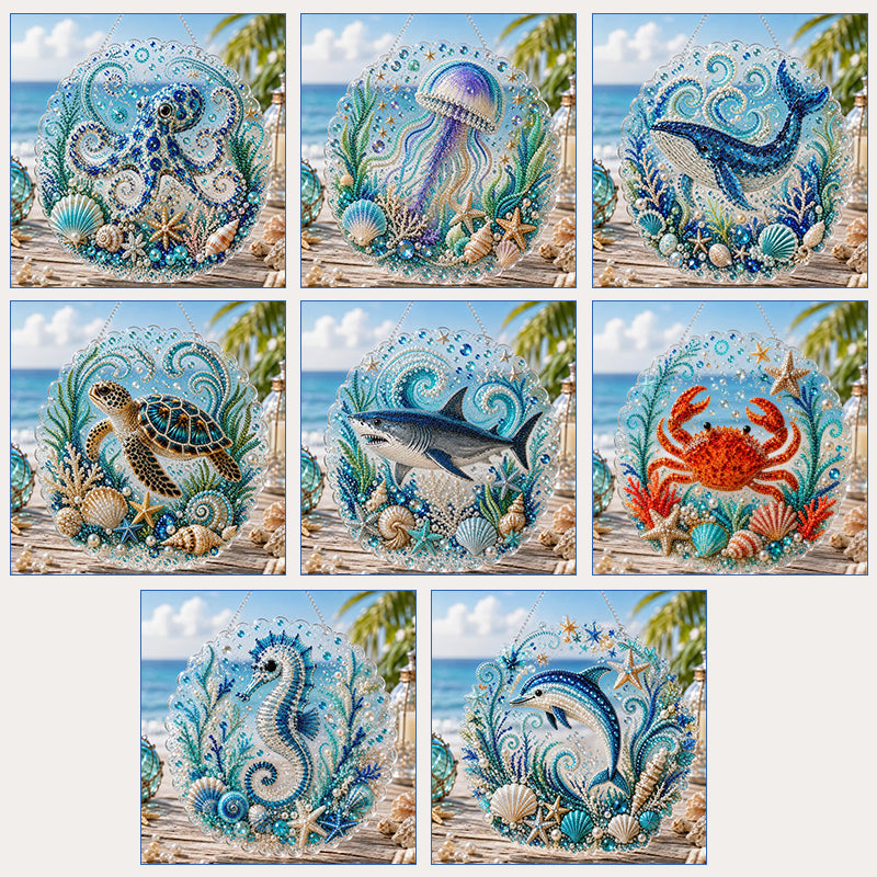 🔥Last Day 70% OFF——🌊✨Ocean Theme Pearl Art DIY Kit