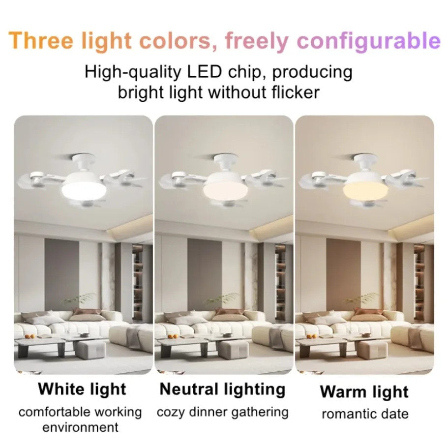 🔥Limited Time 70% off —— 2-in-1 E27 Ceiling Fan Light with Remote Control