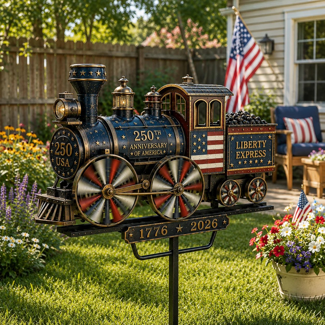 🔥 TODAY ONLY – 50% OFF LIMITED! 🇺🇸 250th Anniversary Liberty Express Train Wind Spinner