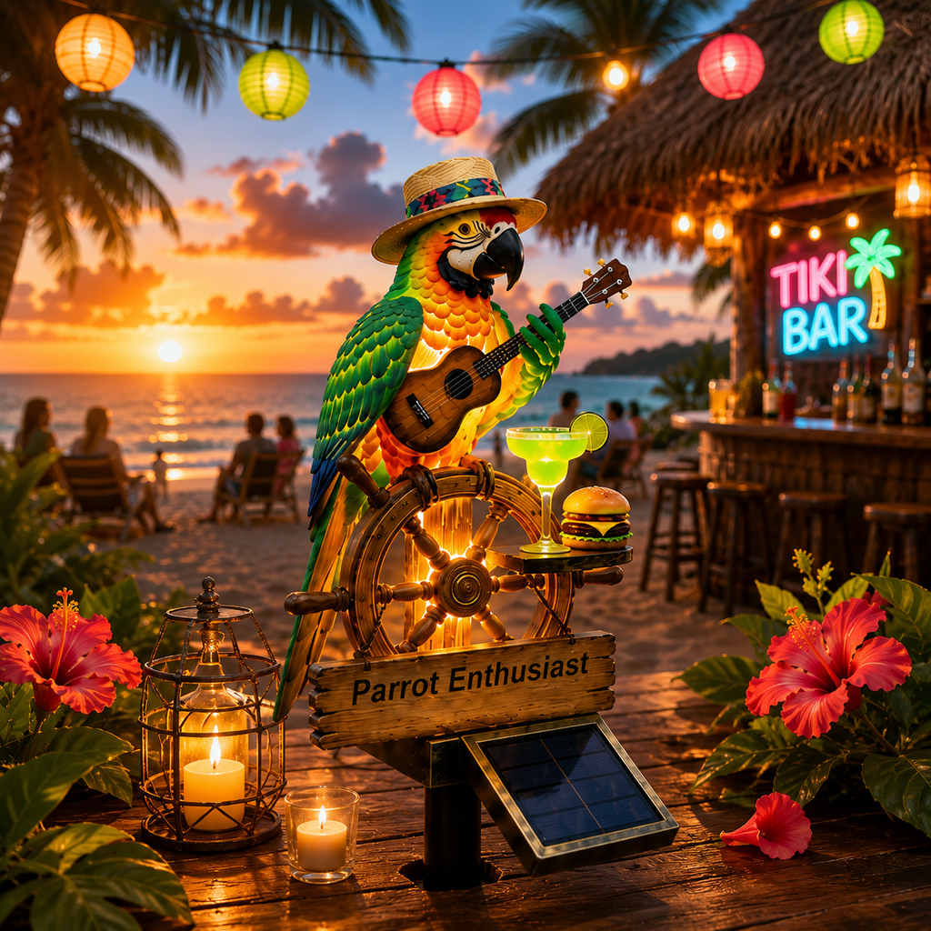 🔥Last Day 50% OFF🔥 - 🌴 Solar-Powered Parrot Garden Light Summer Fun