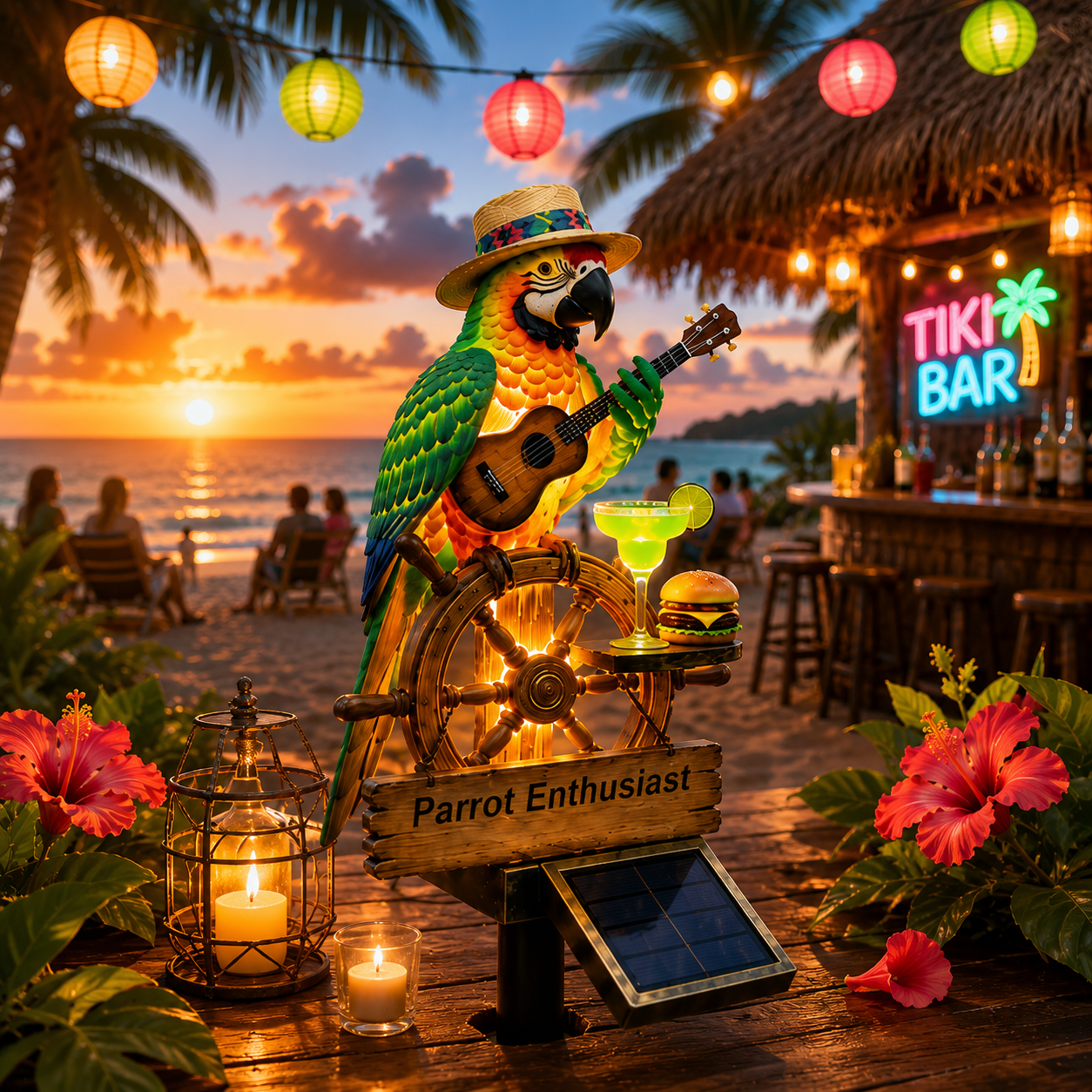 🔥Last Day 50% OFF🔥 - 🌴 Solar-Powered Parrot Garden Light Summer Fun