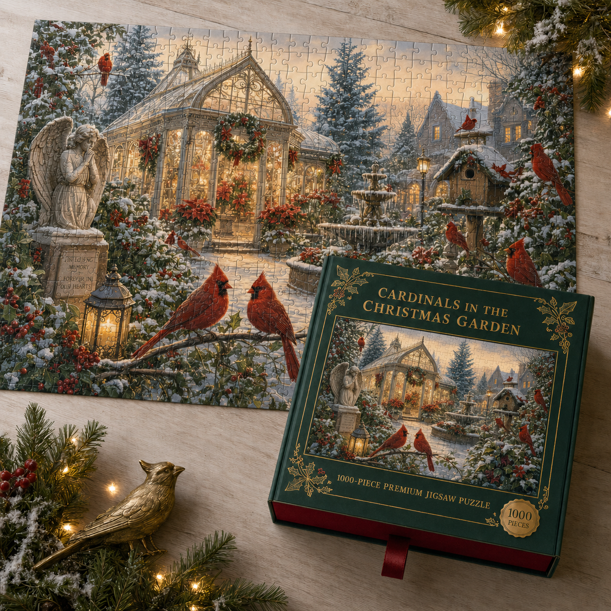 🎁LAST DAY — LIMITED TIME 49% OFF！1,000-Piece Christmas Puzzle — Build a Holiday Memory Together