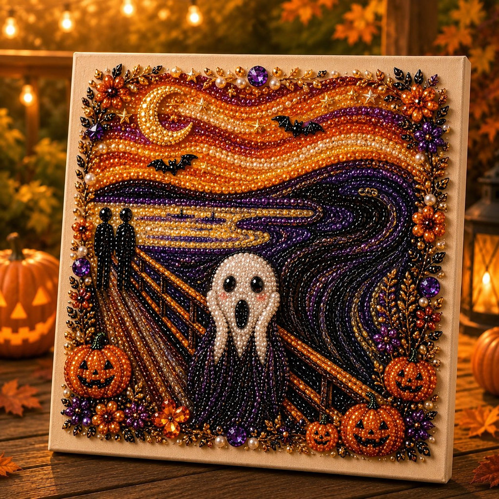 🔥Halloween Early Bird Special: Enjoy 70% OFF——👻✨ Halloween Pearl Art DIY Kit – Turn Tiny Pearls into Spooky-Cute Magic