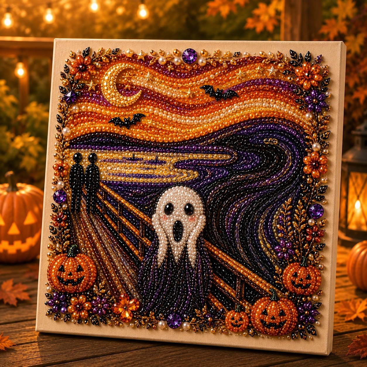 🔥Halloween Early Bird Special: Enjoy 70% OFF——👻✨ Halloween Pearl Art DIY Kit – Turn Tiny Pearls into Spooky-Cute Magic