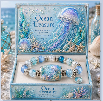 💥 Last Day 49% OFF – 🌊 Ocean Guardian Bracelet Collection | 7 Marine Creature Designs, Gemstone-Style Beads & Matching Sea Charms 🐚✨