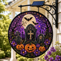 🔥Halloween Early Bird Special: Enjoy 70% OFF——🎃 Solar Halloween LED Hanging Sign Light 👻