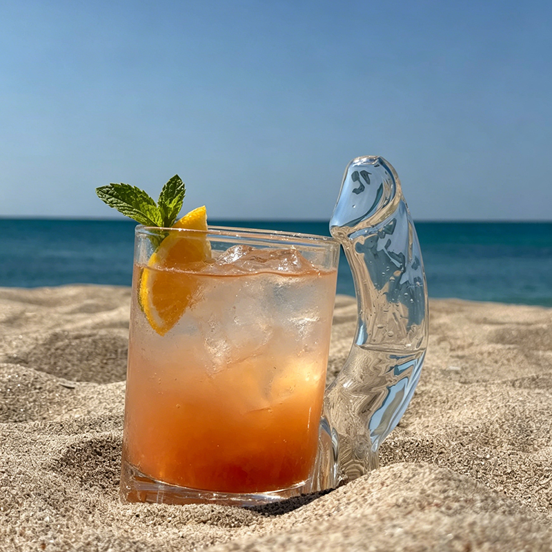 💥LIMITED TIME 50% OFF-Fun D-Cup Shaped Glass Cocktail Glass