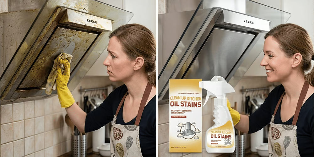 💥 Say Goodbye to Grease! 🧼 Powerful Kitchen Degreaser Spray – Cuts Through Tough Grease in Seconds