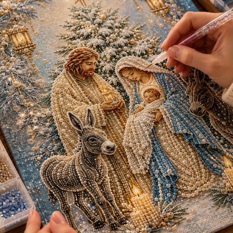 🎄 LAST DAY 70% OFF –🌟 Nativity Scene Diamond Painting Kit