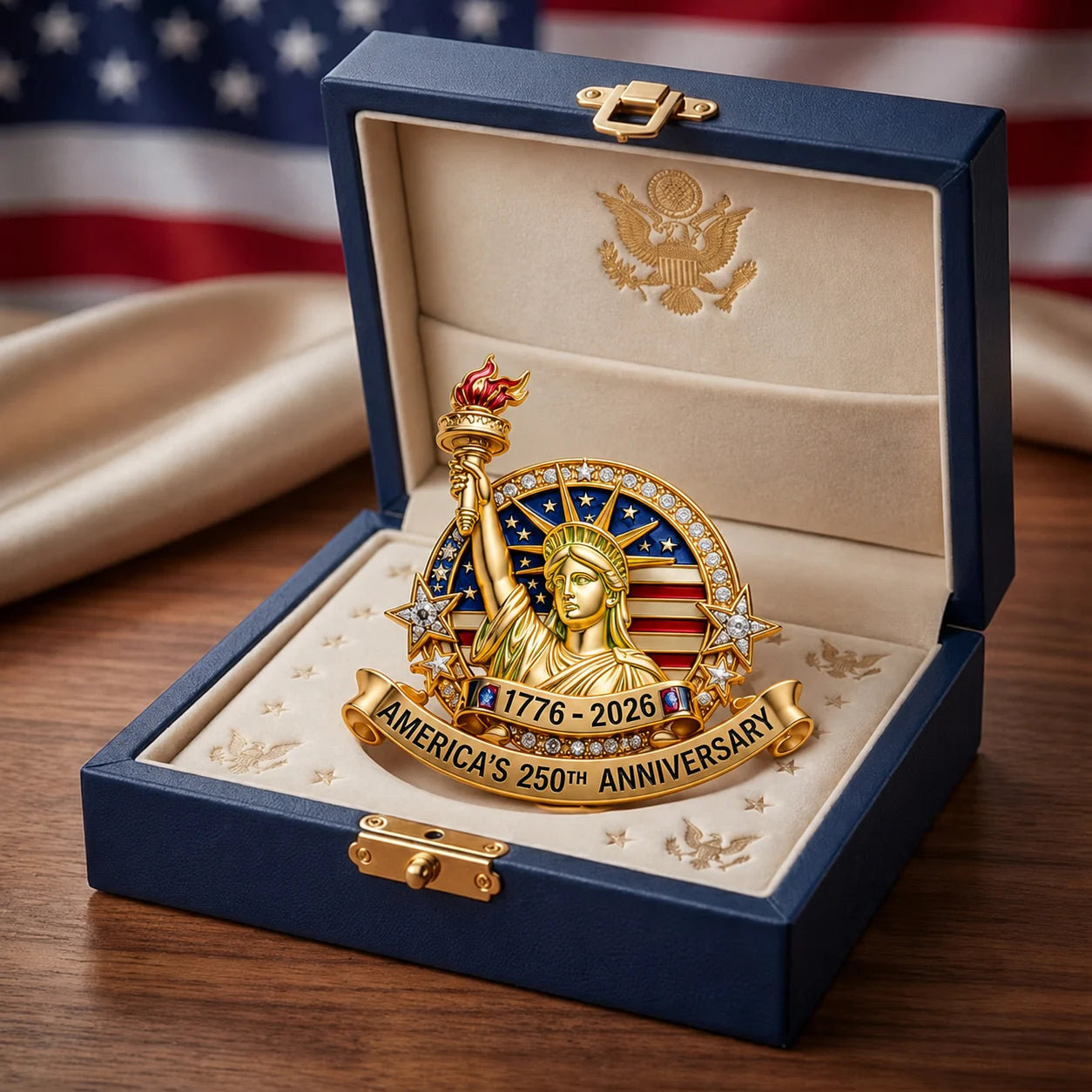 America’s 250th Anniversary Commemorative Brooch