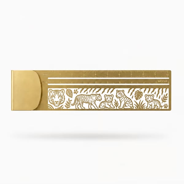 🐱✨ Cat Lover’s 3-in-1 Metal Bookmark Ruler | Bookmark, Ruler & Coloring