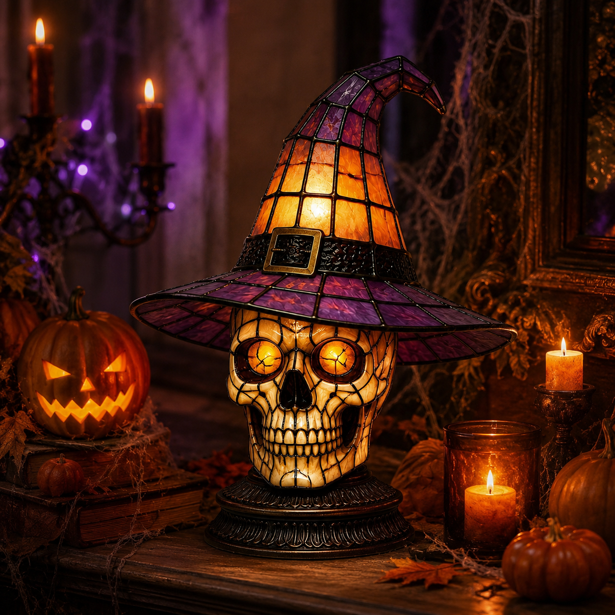 🔥Halloween Early Bird Special: Enjoy 70% OFF——Magical Black Cat Witch Lamp 🐈‍⬛✨