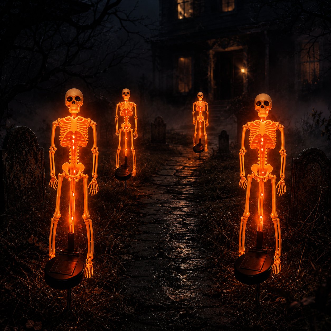💥 Last Day 48% OFF——💀 Solar Skeleton Yard Stake