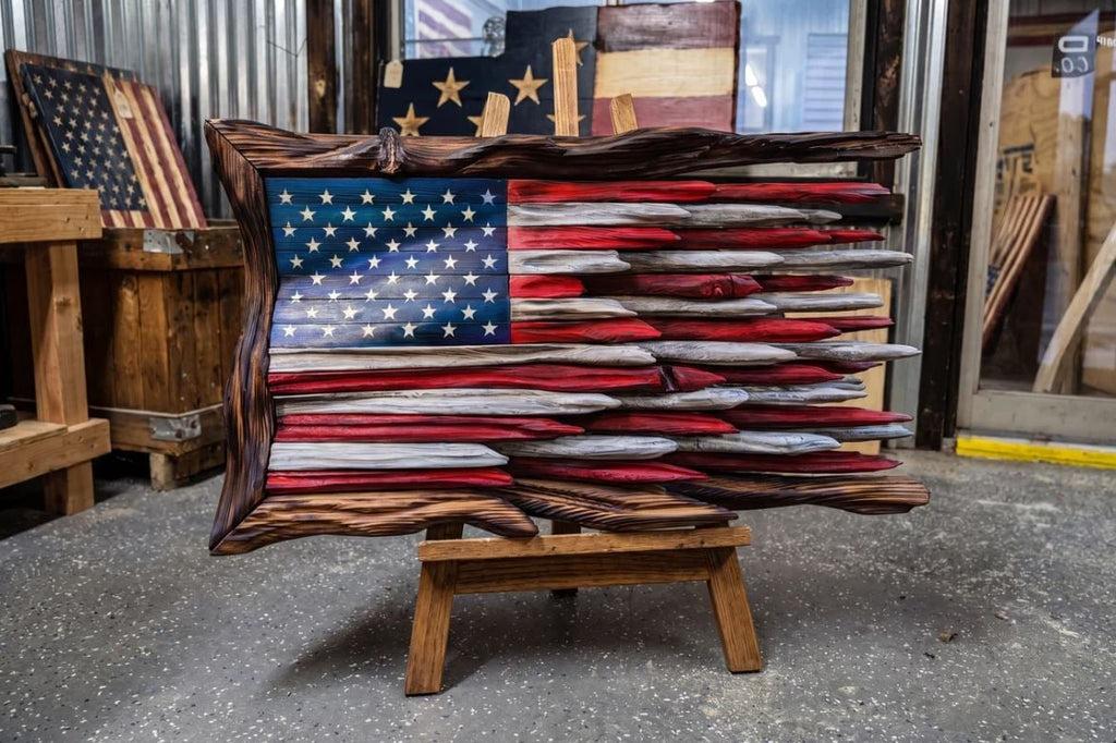 🚨 LAST DAY! 70% OFF TODAY —— 🇺🇸 Battle Worn Wooden Flag