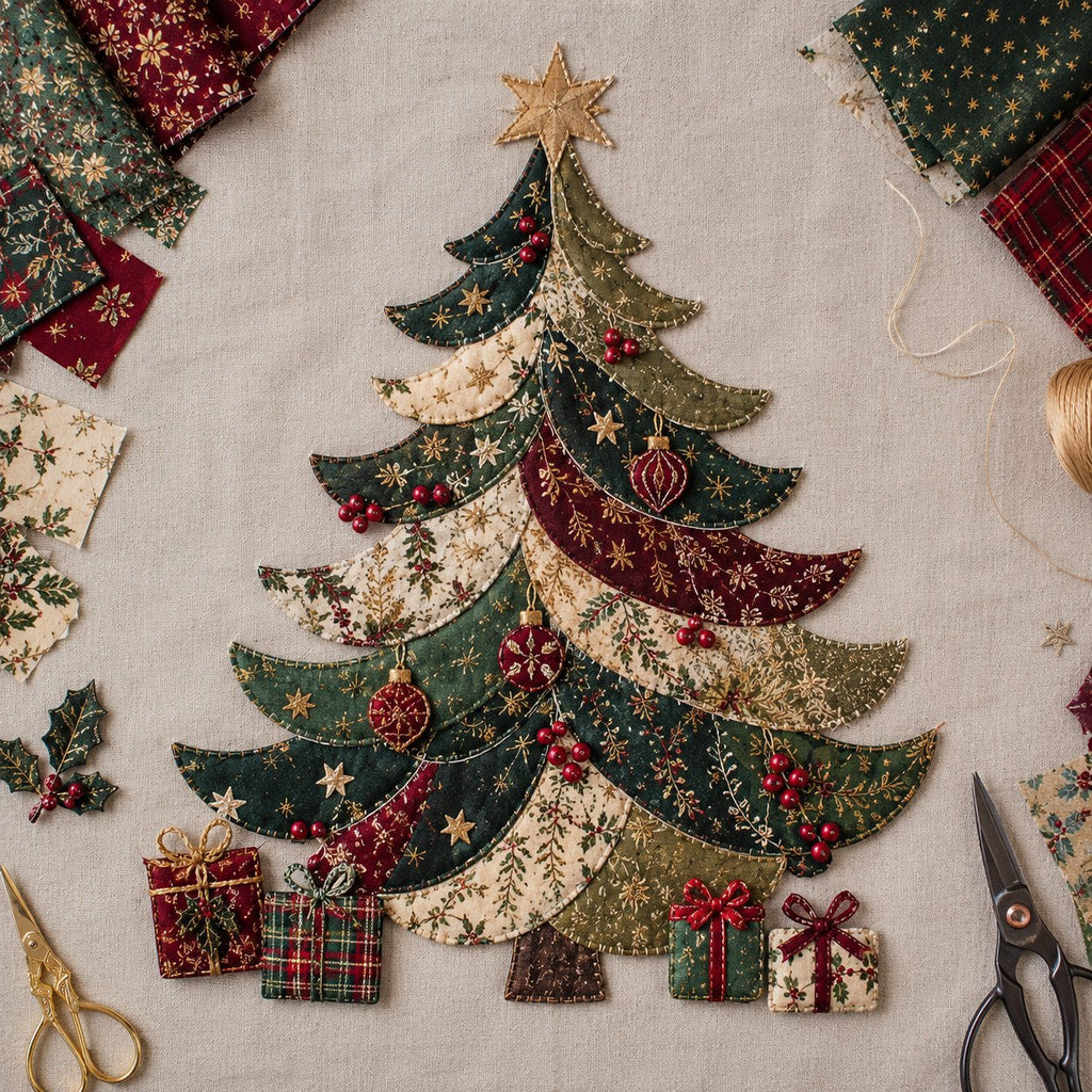 🎁LAST DAY — LIMITED TIME 70% OFF！🎅Kit decorazioni fai da te in tessuto patchwork natalizio