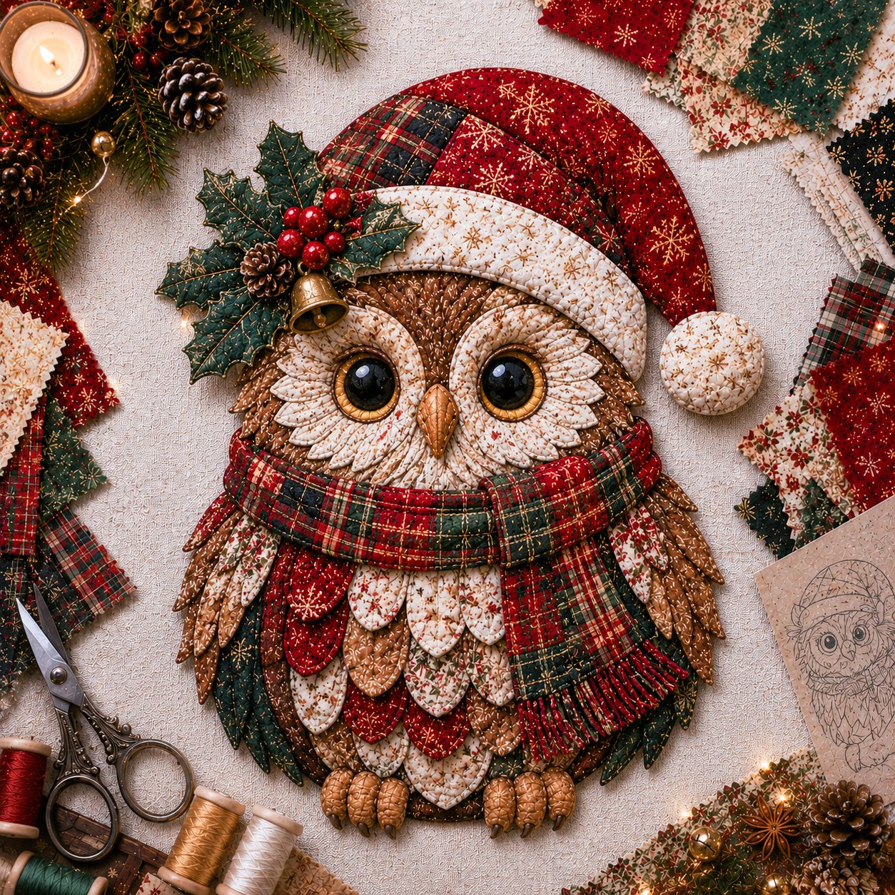 🎁LAST DAY — LIMITED TIME 70% OFF！🎅Kit decorazioni fai da te in tessuto patchwork natalizio