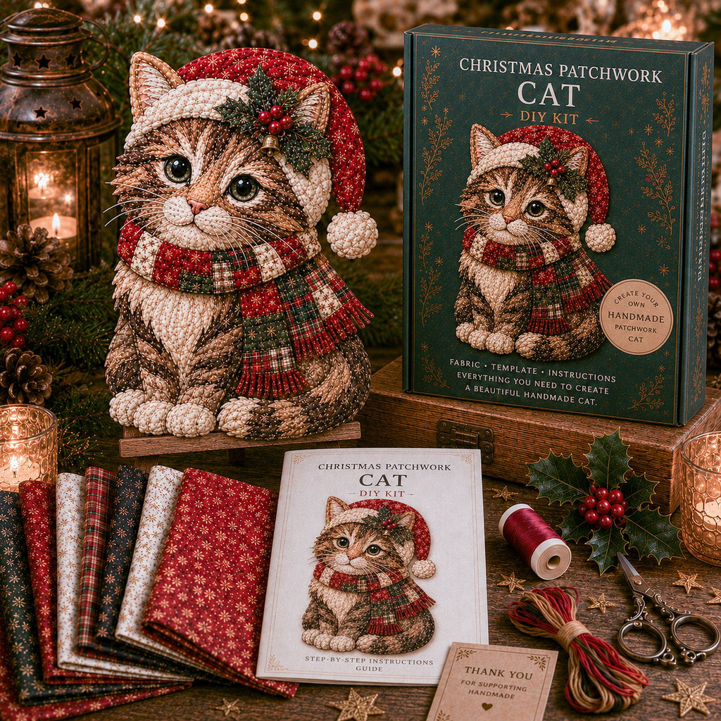 🎁LAST DAY — LIMITED TIME 70% OFF！🎅Kit decorazioni fai da te in tessuto patchwork natalizio