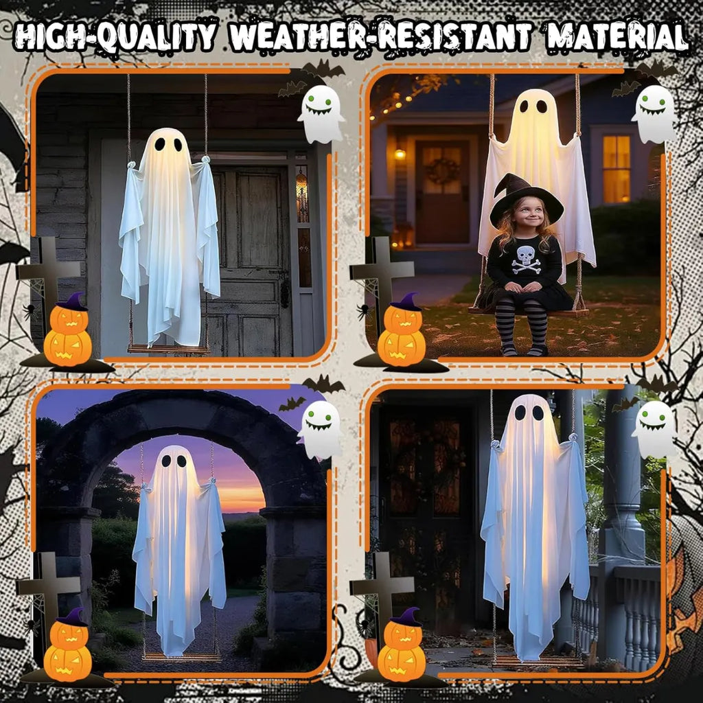 🔥Halloween Early Bird Special: Enjoy 70% OFF——Halloween Hanging Swing Ghost
