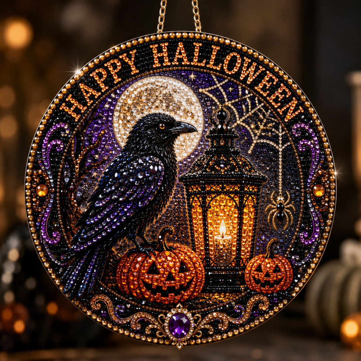 Halloween early bird special——save 70% off 🎃 DIY halloween diamond painting hanging ornament kit