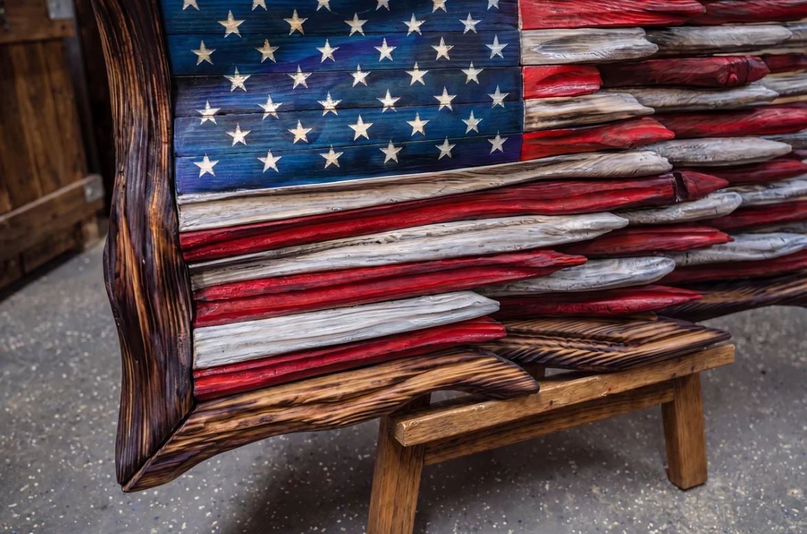 🚨 LAST DAY! 70% OFF TODAY —— 🇺🇸 Battle Worn Wooden Flag