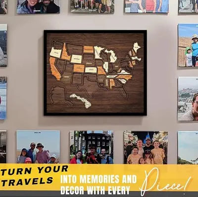 🔥Limited Time 70% off – USA Wooden Travel Map Puzzle for Adventure Lovers
