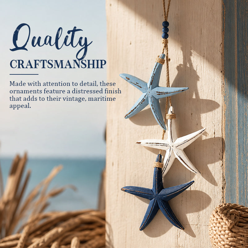 🔥Last Day 70% OFF —— Mediterranean Starfish & Fish Hanging Coastal Ornaments 🐠✨