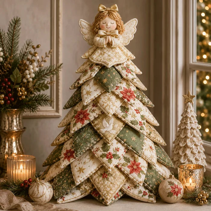 🔥LAST DAY 70% OFF - 🎄🧵DIY Quilted Christmas Tree Kit – Handmade Fabric Holiday Tabletop Tree Decor