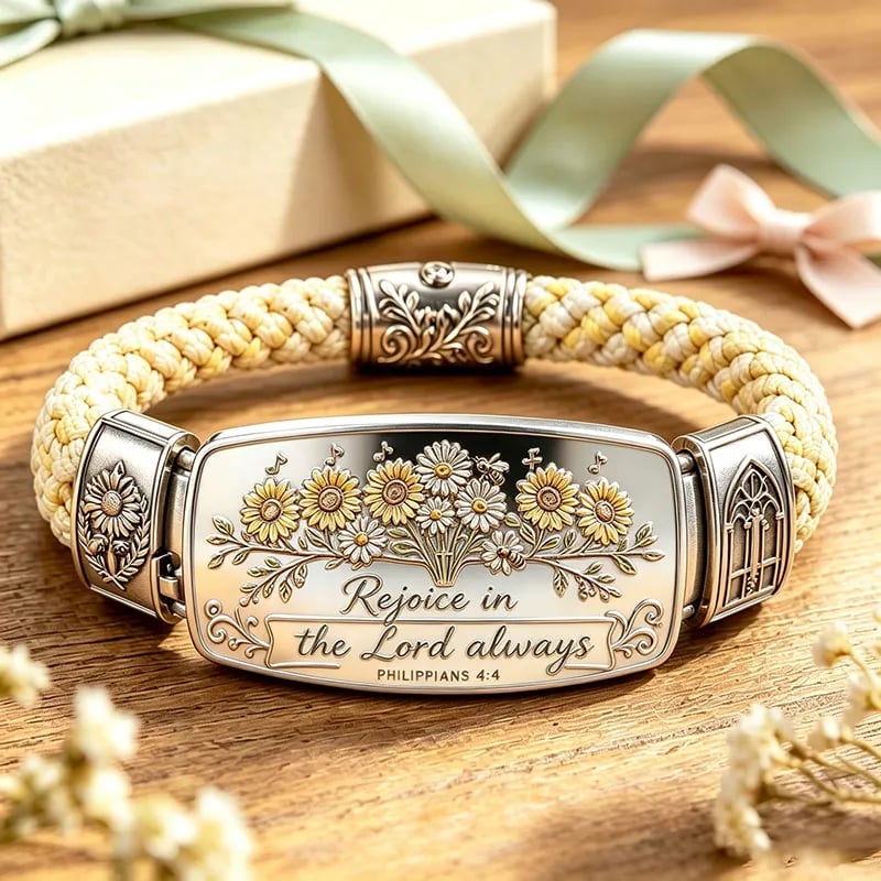 🔥Last day - Limted Time 70% OFF!——Faith Over Fear Bracelet – Christian Cross Bracelet Inspired by Isaiah 41:10, Hope, Courage & Divine Strength