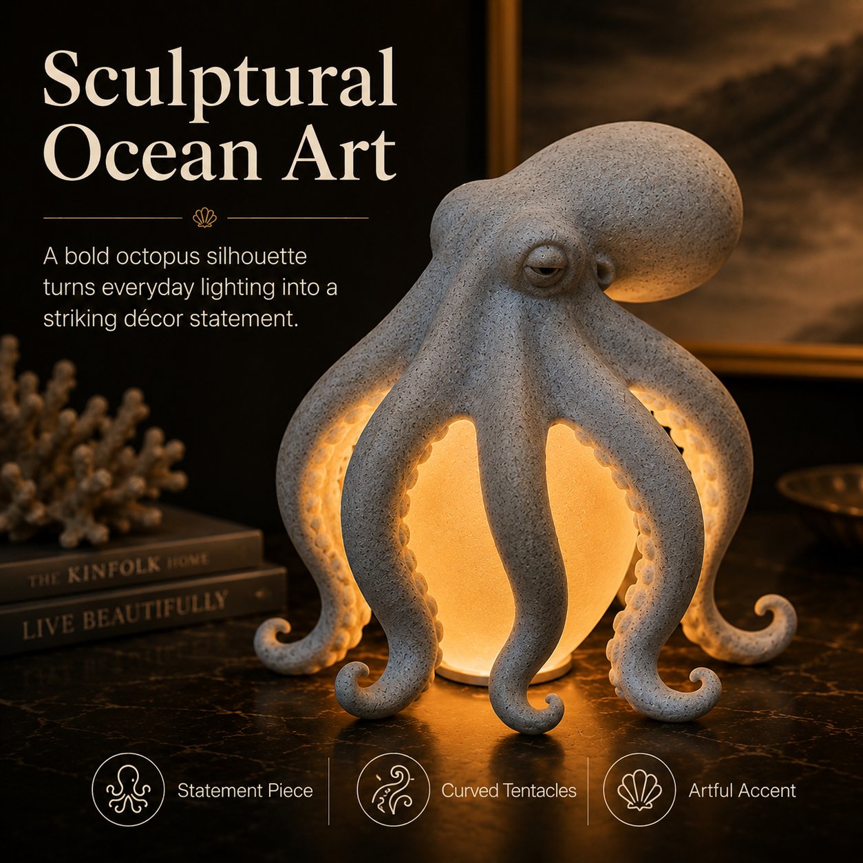 🔥Last Day 70% OFF🔥——Sculptural Ocean-Inspired Accent Light