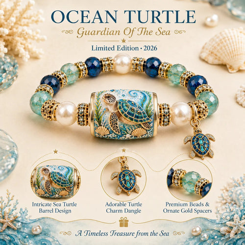 💥 Last Day 49% OFF – 🌊 Ocean Guardian Bracelet Collection | 7 Marine Creature Designs, Gemstone-Style Beads & Matching Sea Charms 🐚✨