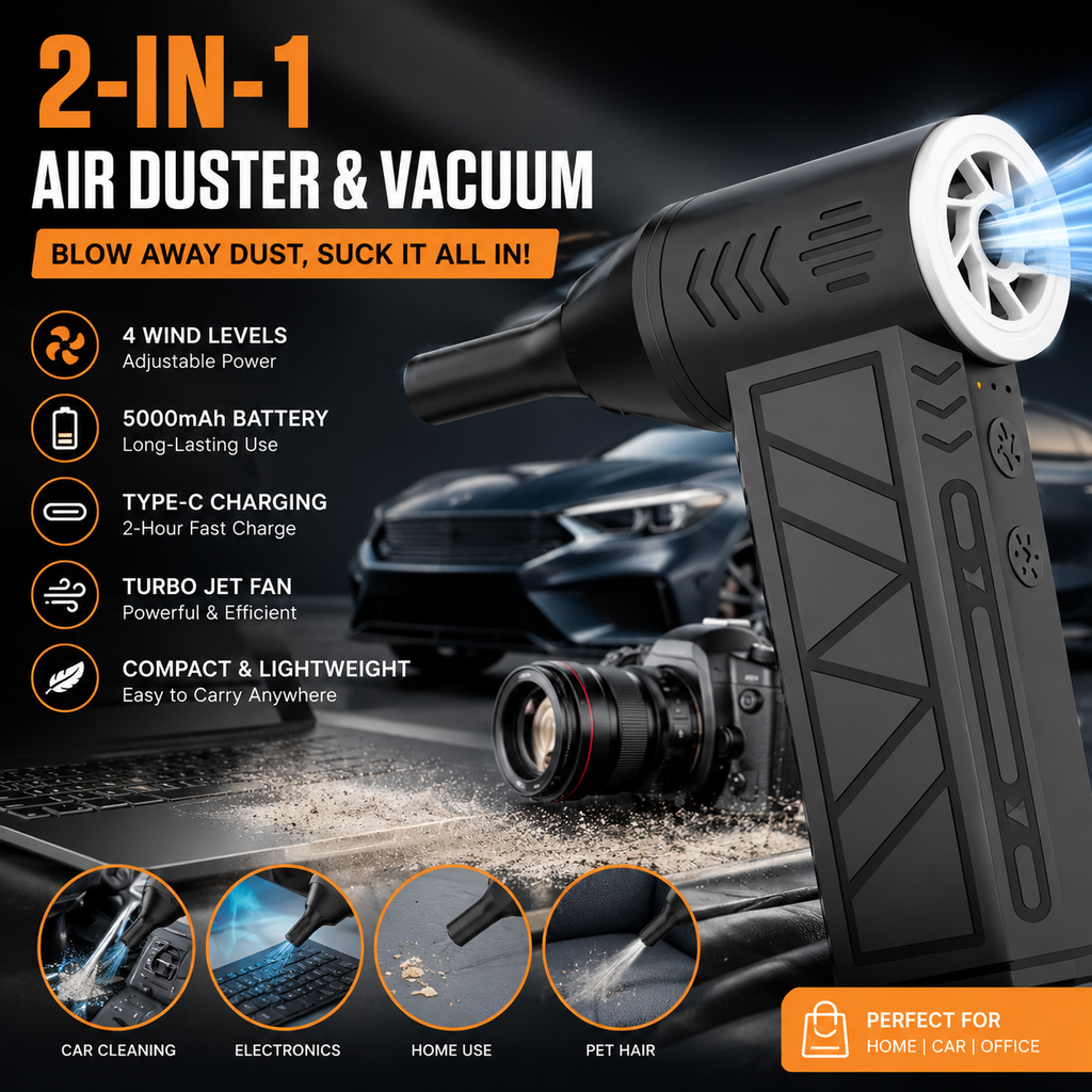 🔥Last Day 70% OFF——2-in-1 Cordless Air Duster & Vacuum