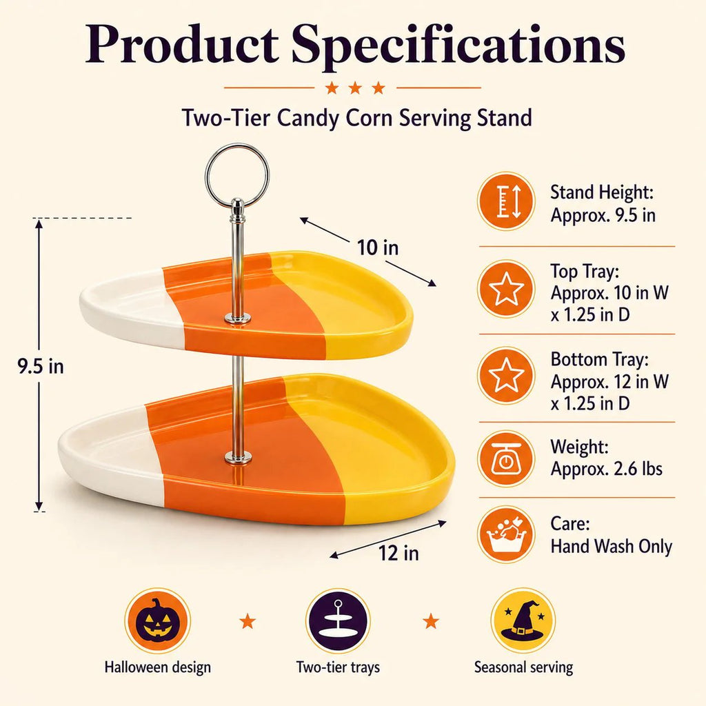 💥 Last Day 49% OFF——🎉Two-Tier Ghost Serving Stand