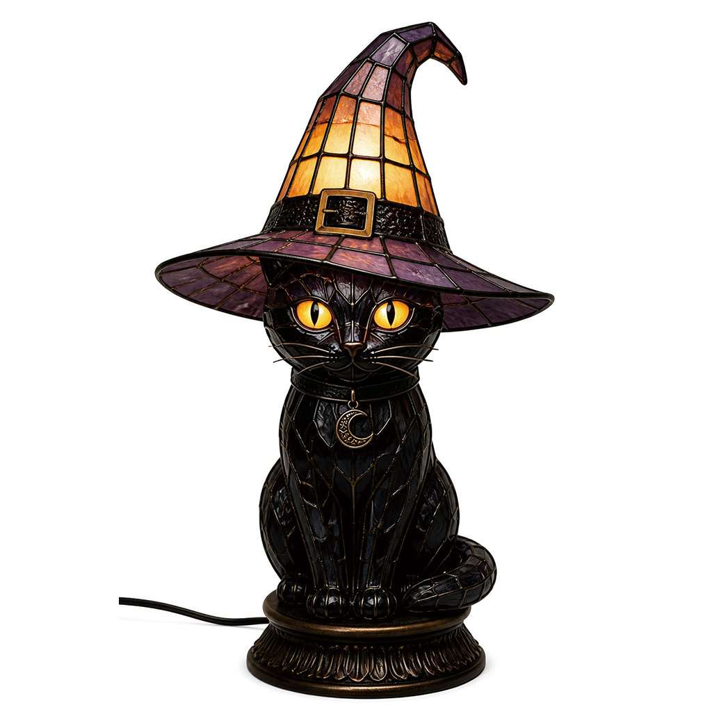 🔥Halloween Early Bird Special: Enjoy 70% OFF——Magical Black Cat Witch Lamp 🐈‍⬛✨