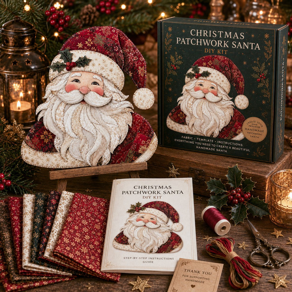 🎁LAST DAY — LIMITED TIME 70% OFF！🎅Kit decorazioni fai da te in tessuto patchwork natalizio