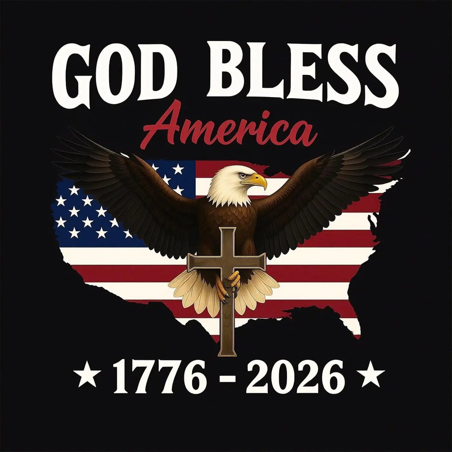 🔥 LAST DAY – 50% OFF——🦅 God Bless America: 2026 Semicentennial Sticker