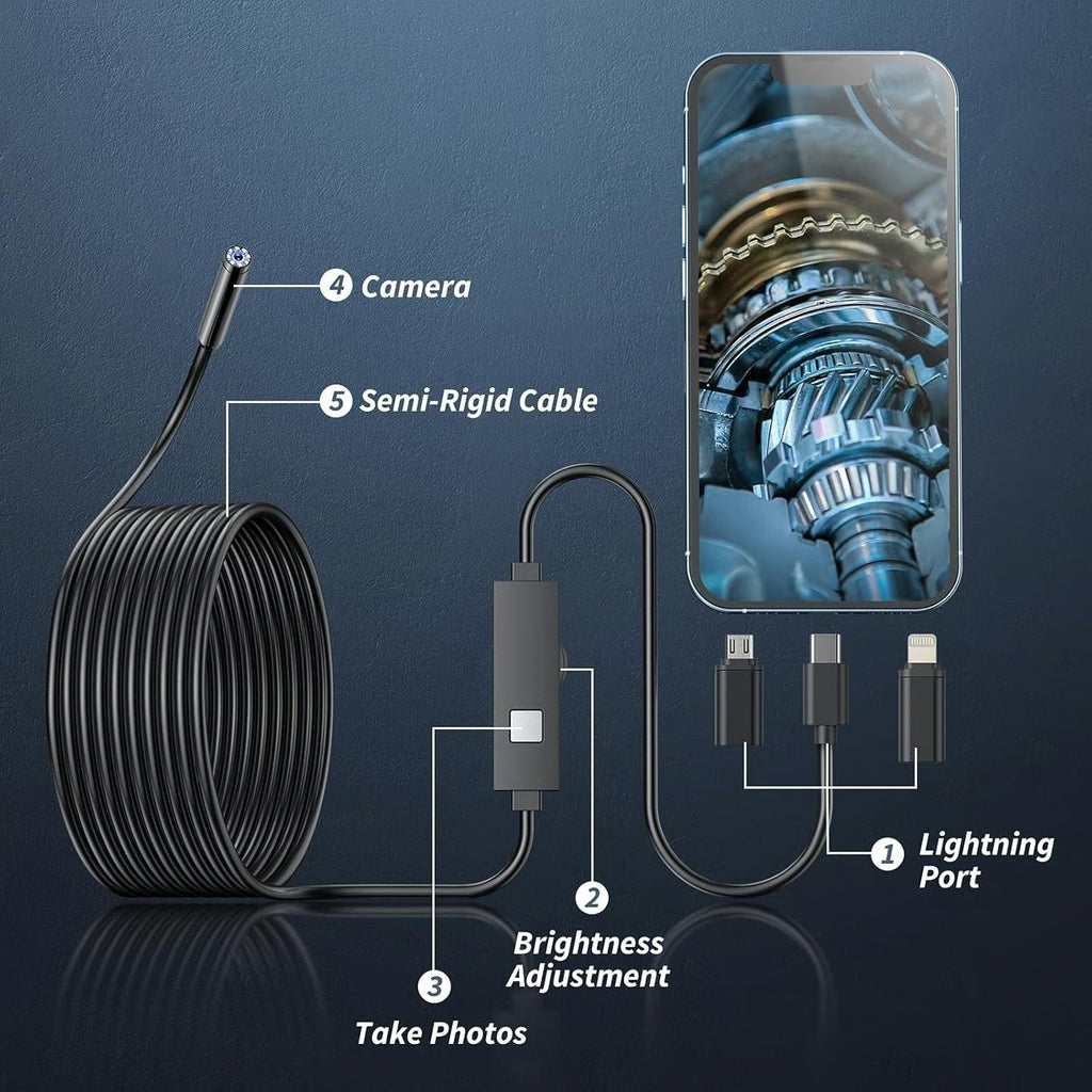 🔥Last Day 70% OFF🔥——🔎 Plug-and-Play Endoscope Camera
