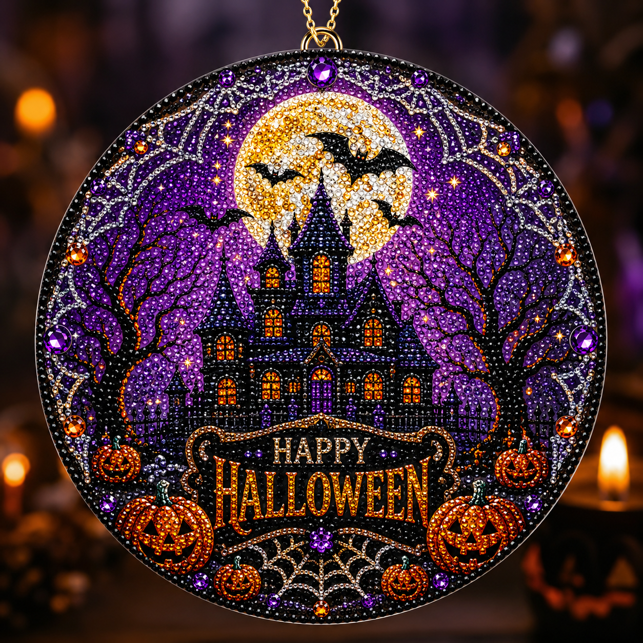 Halloween early bird special——save 70% off 🎃 DIY halloween diamond painting hanging ornament kit
