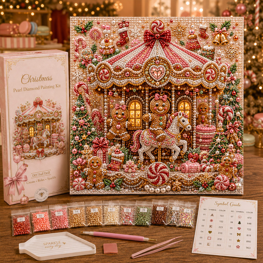 🎁 Early Christmas Special — Save 70% OFF Today! ✨ 2026 Christmas DIY Pearl Diamond Painting Kit