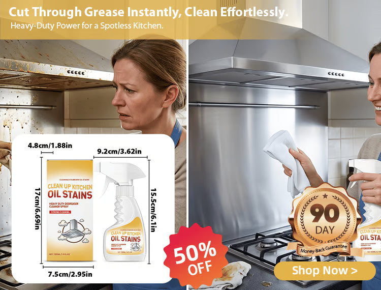💥 Say Goodbye to Grease! 🧼 Powerful Kitchen Degreaser Spray – Cuts Through Tough Grease in Seconds