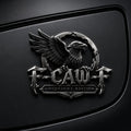 🦅 F-CAW-FTM Midnight Edition Metal Emblem - Premium Raven Badge For Drivers With Attitude